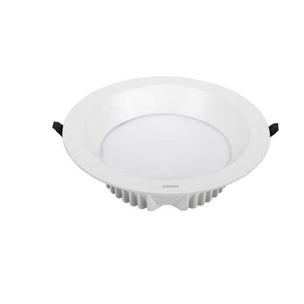 Mejor precio para Downlight  22W 3000ºK 230mm 120º 2300 Lm. IP44  SIMON 72524030-883. Desde nuestra tienda a tu casa. Envío a todo España